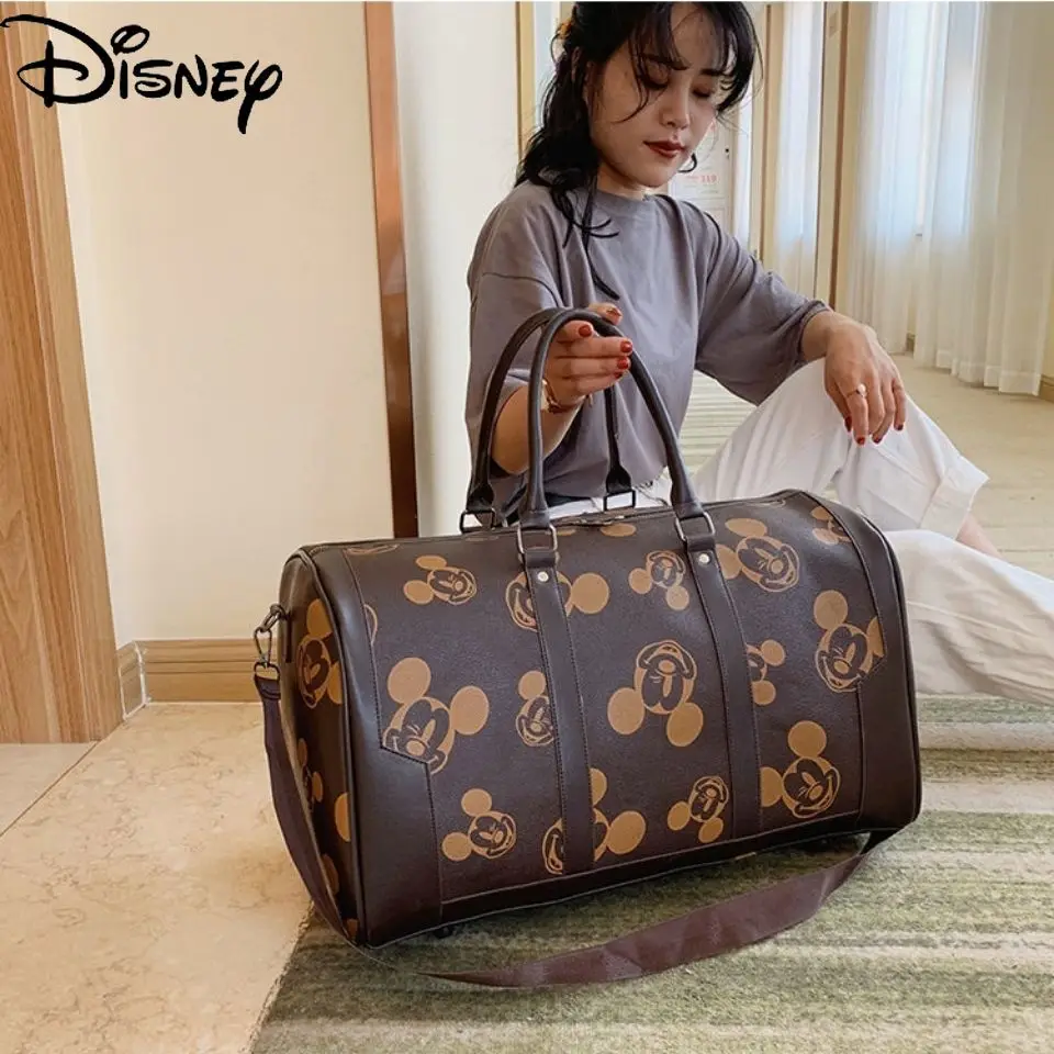 

Disney Cartoon Mickey Fashion Bag Portable Travel Fitness Shoulder Bag Male Messenger Bag Female Large-capacity Luggage Bag