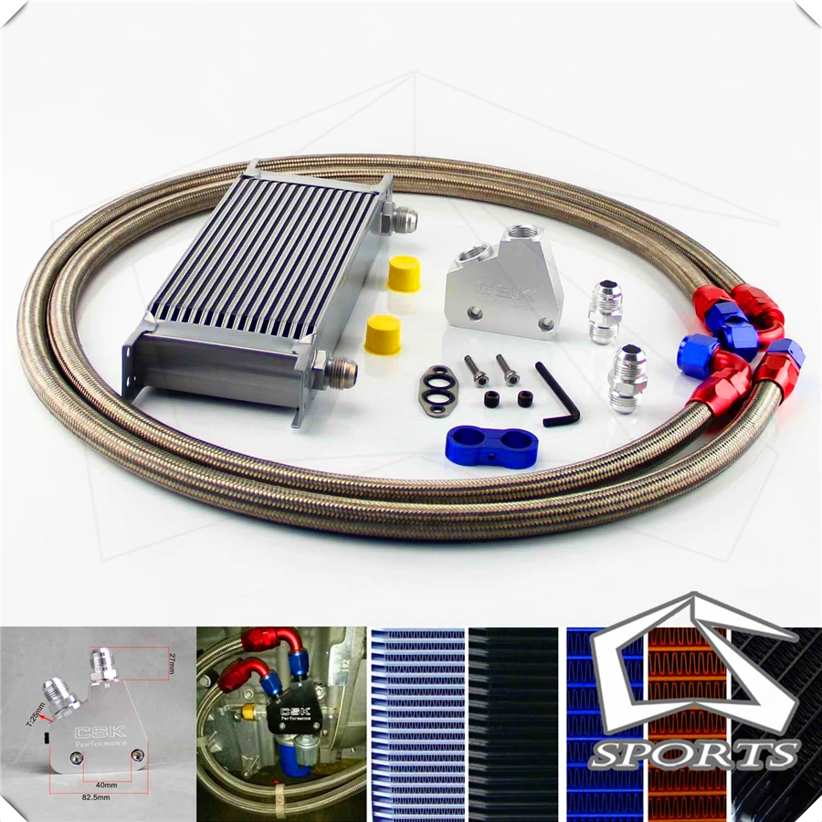 16-рядный комплект масляного охладителя двигателя + сэндвич-пластина для