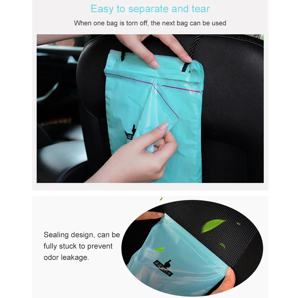 50 шт. автомобильный герметизируемый мешок для мусора на заднем сидении подвесной