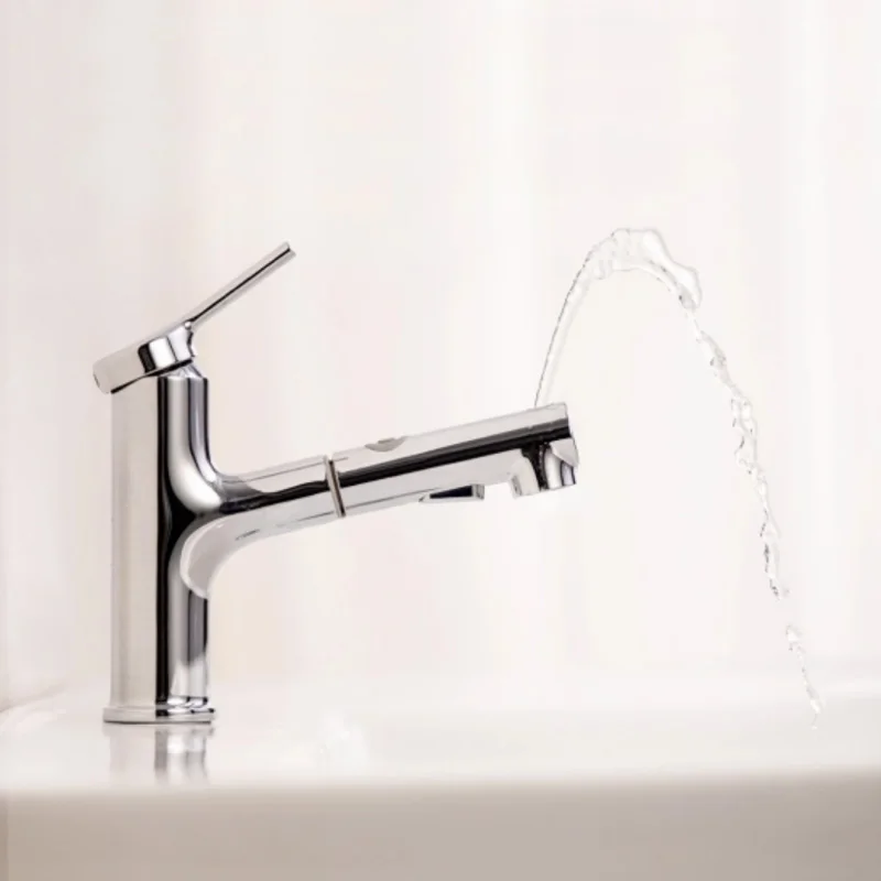 In stock Xiaomi Bathroom Basin Sink Faucet w/ Pull Out Rinser Sprayer Gargle Brushing Cold &amp Hot Bathtub 2 Mode Mixer Tap | Электроника