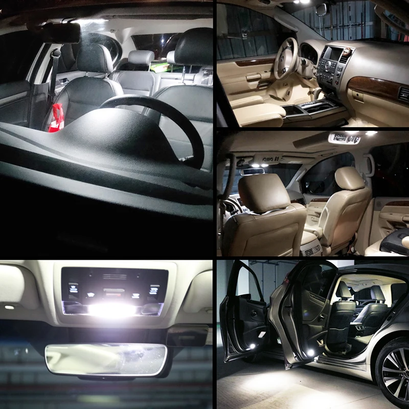 

ANMINGPU 2X Signal Lamp Led C10W 31mm 36mm 39mm 41mm 3030 SMD C5W Led Festoon Dome Light License Plate Light Reading Light White