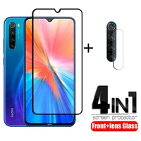 4 in 1 for xiaomi redmi note 8 2021 glass for redmi note 8 hd protective tempered glass for redmi note 9 s 8 10 pro lens glass