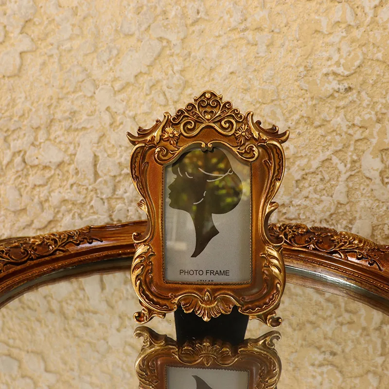 Резная Фоторамка из смолы в стиле ретро настенная настольная фоторамка с