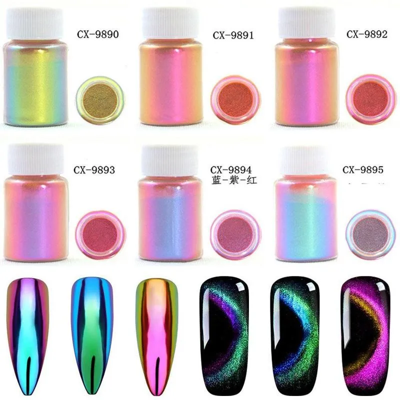 

Glitter Nail Art Powder Mirror Chameleons Pigment Resin Colorant Jewelry Making Tools