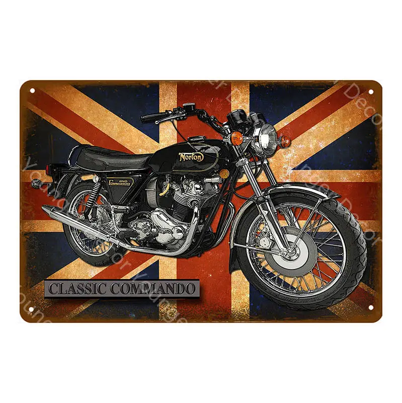 YD9308AI Японские британские мотоциклы металлические знаки BSA Norton Suzuki Ariel моторная пластина настенная живопись плакат винтажный декор для гаража YI-138 - Color: YD9308AI