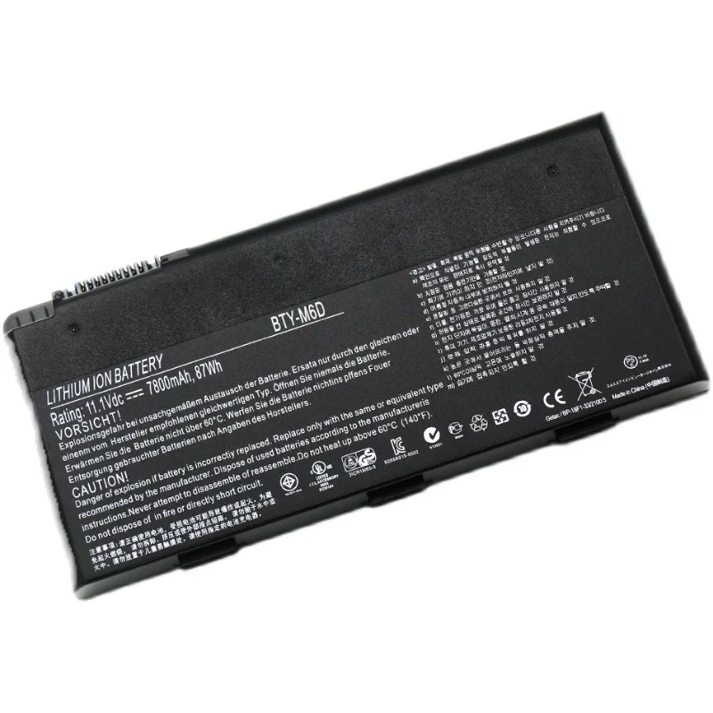 Аккумулятор для MSI GT685R GT70 2OC GT70H GT760 GT760R GT780 GT780X GS70 GT60 2OC 2PC ONC GT670 GT680 BTY-M6D 11,1 V 7800mAh 87WH