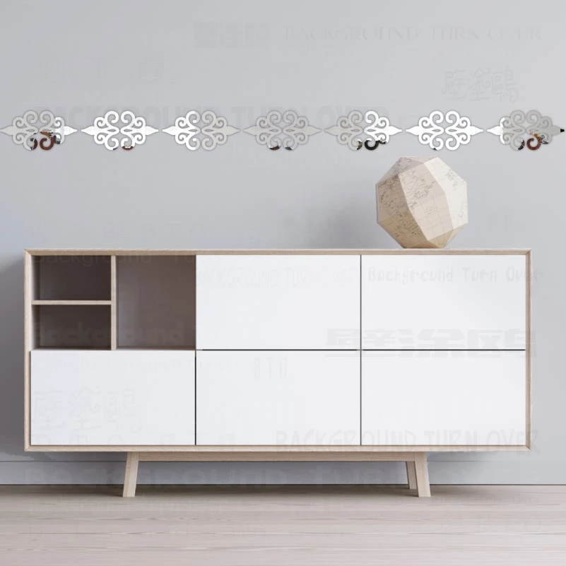 Мягкая наклейка на зеркало s украшение комнаты ванная комната длинная Настенная