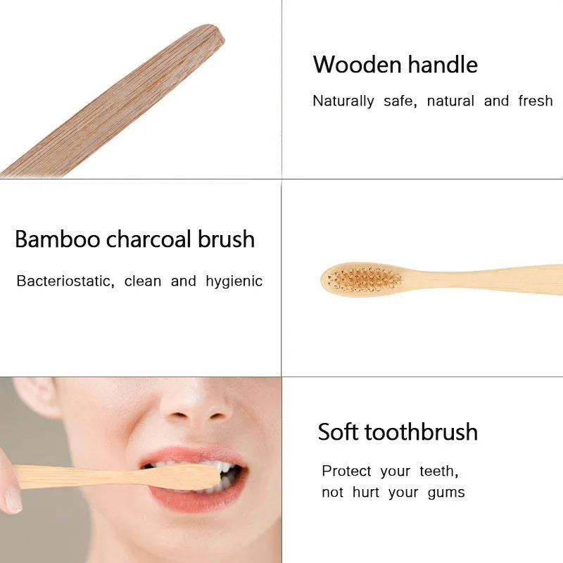 Зубная щетка из натурального бамбука мягкая 1 шт. | Красота и здоровье - Фото №1