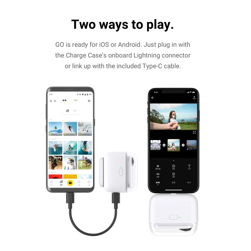 Insta360 GO новая Экшн-камера AI с автоматическим монтажом без рук Insta 360 Go самая маленькая стабилизированная камера для iPhone и Android