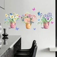 flower plant pot pvc home room decor wall decal sticker bedroom removable mural for walls doors windows closets