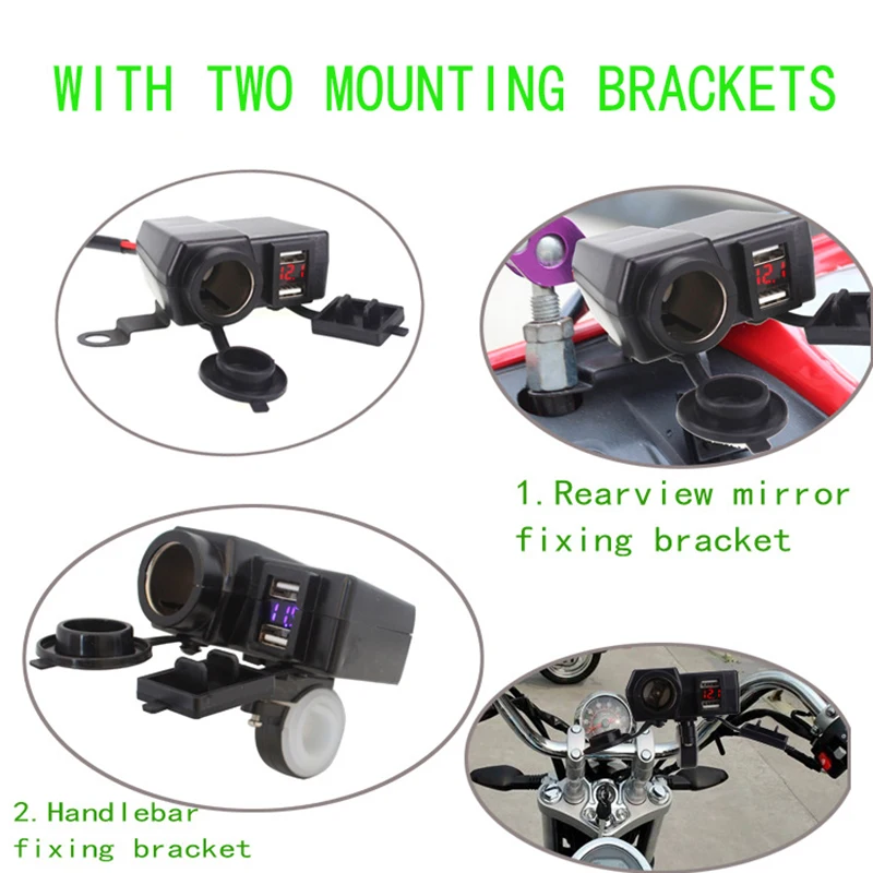 Аксессуары для мотоцикла прикуриватель 5 В 4 2 а портативное водонепроницаемое