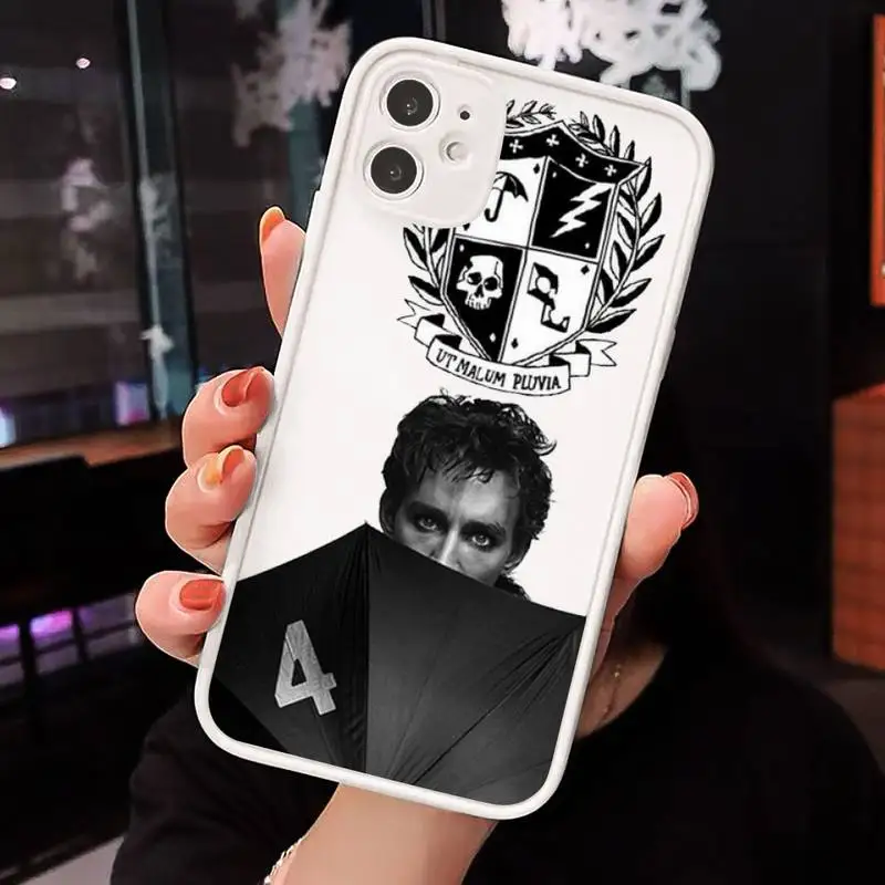 

Umbrella Academy pattern painting Phone Cases matte transparent For iphone 7 8 11 12 plus mini x xs xr pro max cover