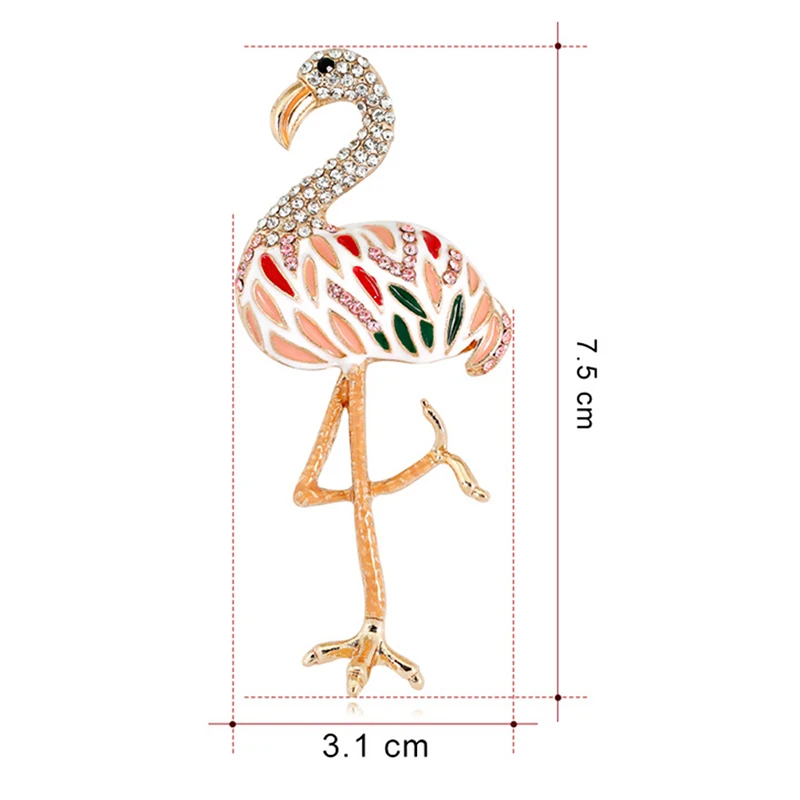 

Fashion Creative Animal Flamingo Bird Brooch Women, Men Metal Brooch For Women Fashion Badge Brooches Jewelry
