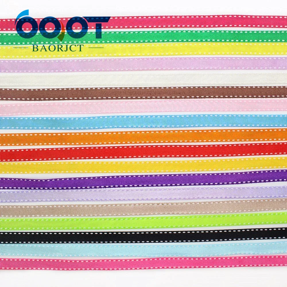 OOOT BAORJCT, 10 мм 20 ярдов, I-19807-1813, твердые цветные ленты тепловой передачи печатных grosgrain, DIY Одежда материалы ручной работы