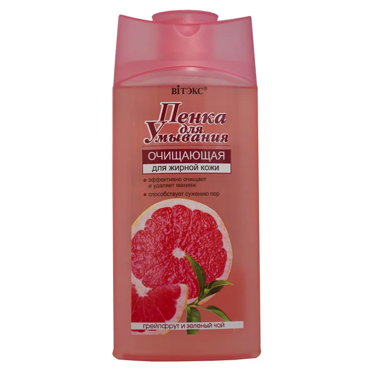Витэкс Пенки для умывания Пенка Очищающая &quotГрейпфрут и зеленый чай&quot жирной