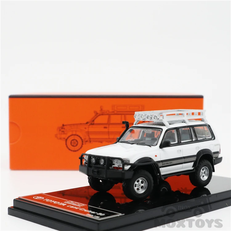 Модель автомобиля под давлением GCD 1:64 Toyota Land Cruiser LC80 красный/коричневый/белый |