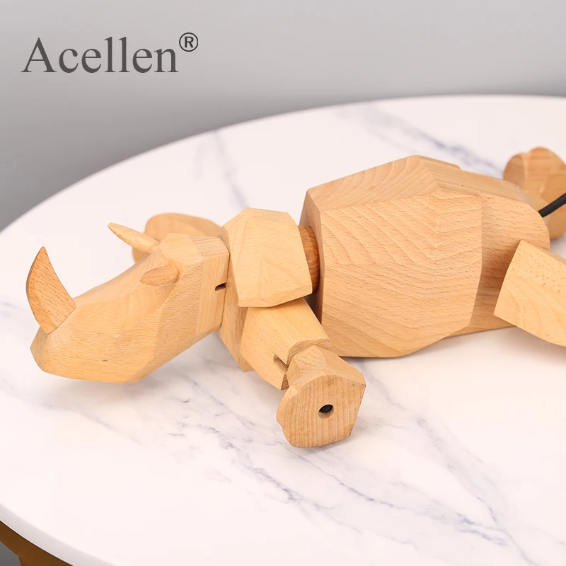Скандинавские декоративные деревянные носороги Красивая природа Буковые
