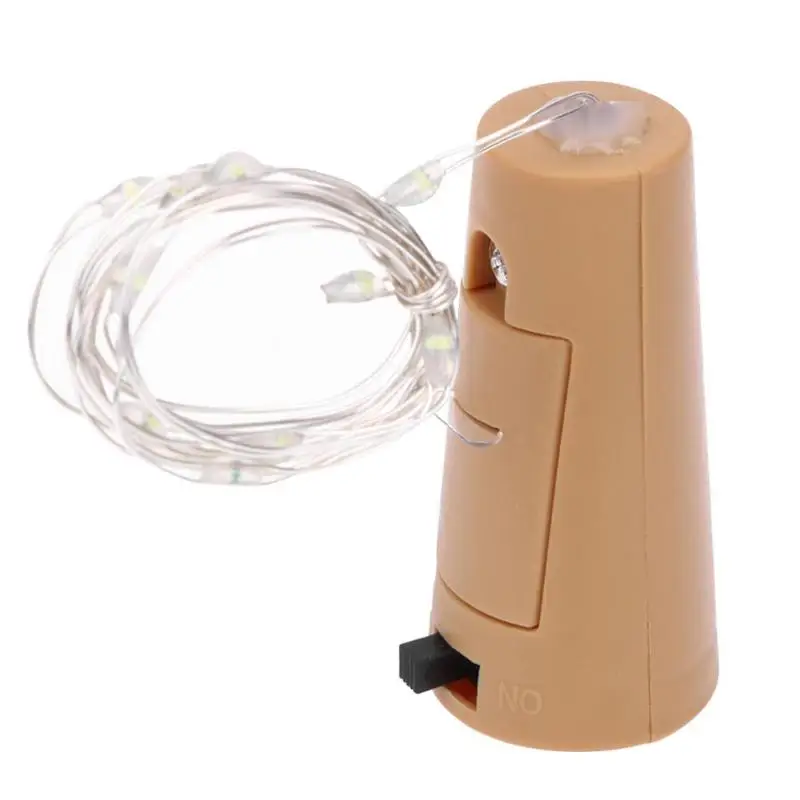 Пробковые светильники в форме винных бутылок 10/20LED DIY струнный светильник с