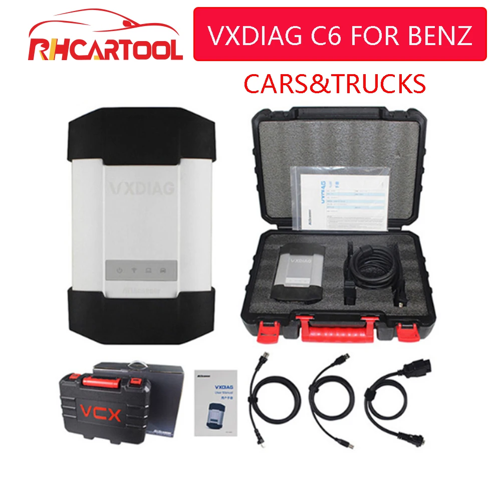 VXDIAG C6 диагностический инструмент для Benz мощный, чем Mb Star C4 C5 C6 с HDD для диагностики XENTRY DoIP для Benz сканер