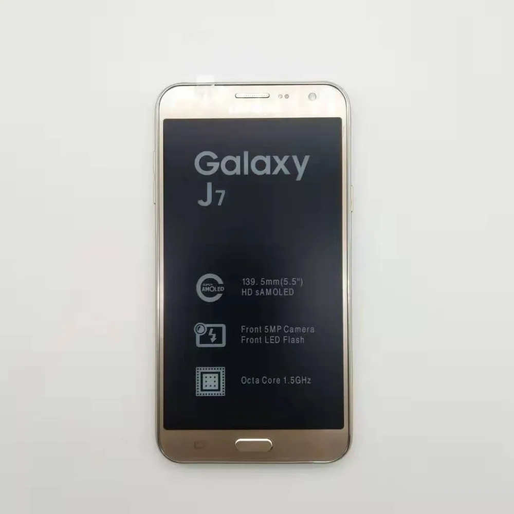 samsung Galaxy J7 разблокированный Duos GSM 4G LTE Android мобильный телефон Восьмиядерный с двумя sim-картами 5," 13 МП 1,5 ГБ+ 16 Гб отремонтированный