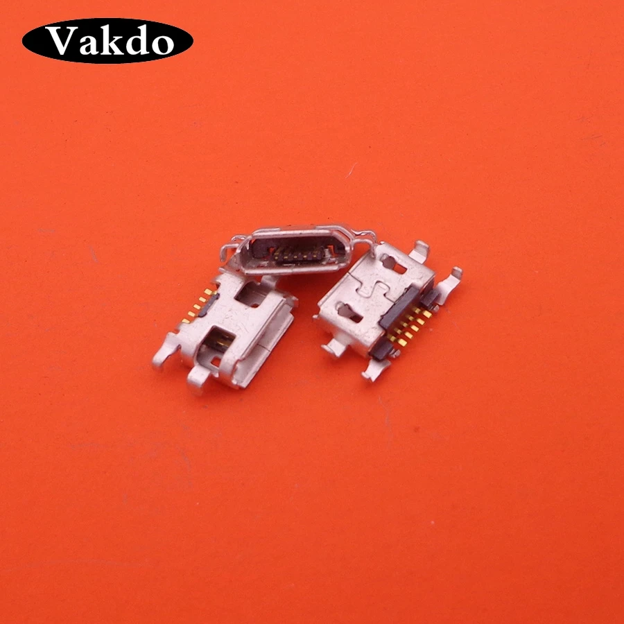 

2PCS micro usb connector jack socket charger charging port dock plug