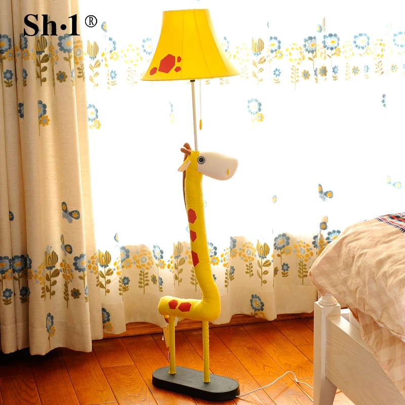 

Сельская гостиная украшение ткань мультфильм животное лампа Европейская детская спальня прикроватная лампа