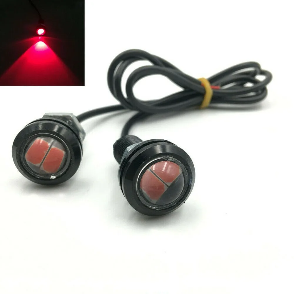 

10PCS Red Motor Car Eagle Eye Light LED DRL Daytime Running Backup Lamp Super Bright LED Light Bulbs 10W 18mm