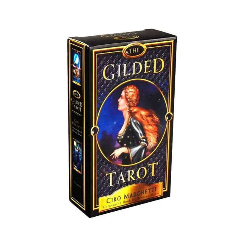 

The Gilded Tarots 78 Cards Deck and Electronic Guidebook Board Game Oracle Card