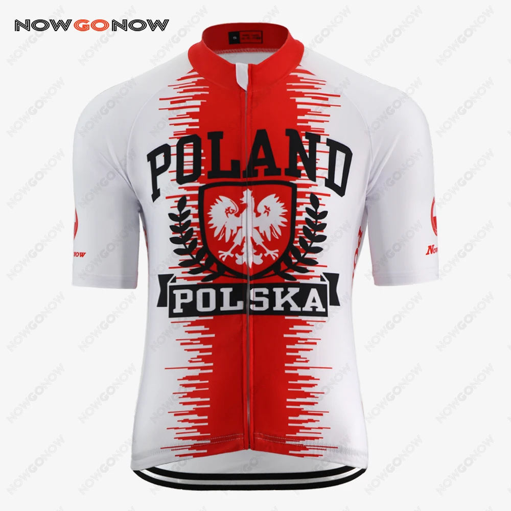 Бренд NOWGONOW-Pro белый Джерси для велоспорта Германия falg face национальная команда