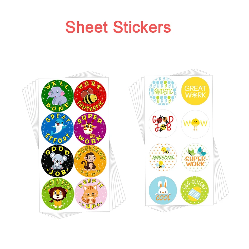 

Детские игрушки, подарочные уплотнения, декоративные наклейки, 50-300 шт., круглые животные, наградная наклейка, Скрапбукинг, милые мотивацион...