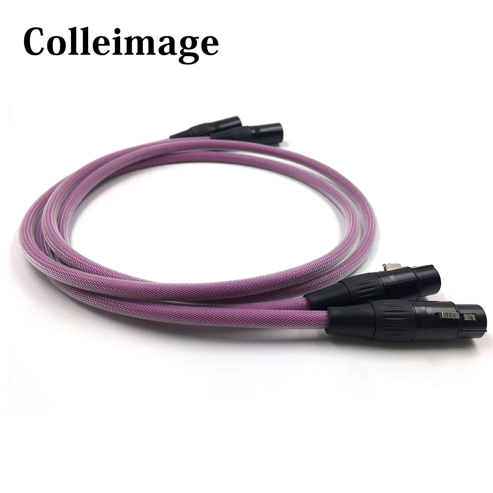 Colleimage 1 пара Hifi XLR кабель чистый OCC аудио папа мама с разъем|Кабели VGA| |