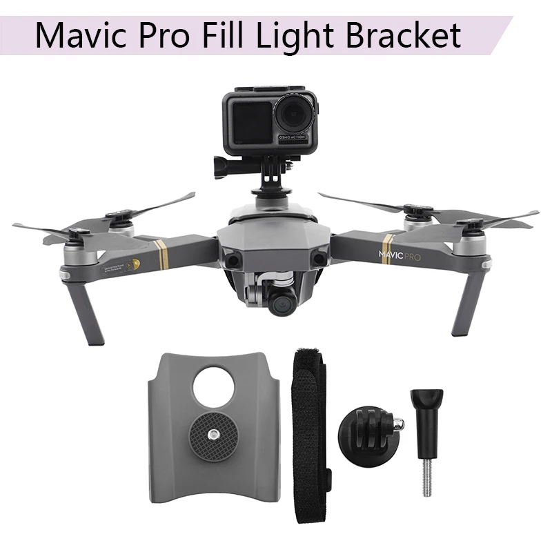 

Camera Fill Light Mounting Bracket Holder Mount Expansion for DJI Mavic Pro Drone Accessory for OSMO Action Gopro 9 8 7 6 5