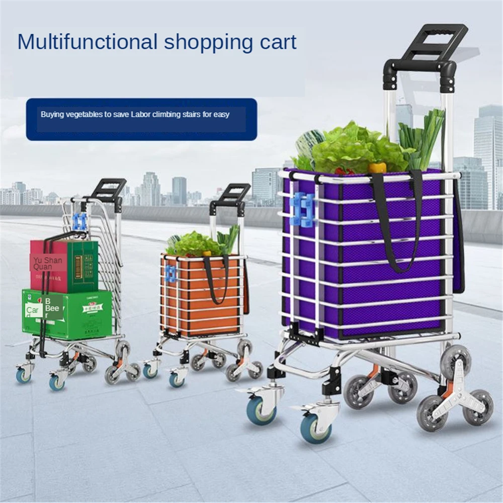 B-LIFE Бакалея тележка складная корзина для покупок сумка большой мощности и