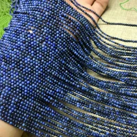 natural stone african blue stone loose beads 2mm semi finished small code beads making necklace diy bracelet accessories 38cm