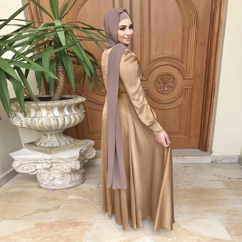 Длинное женское платье Дубай, абайя, Турция, мусульманское платье, Caftan Marocain Jellaba Eid Mubarak, халат, кафтан, мусульманская одежда, черное абайя, ким...