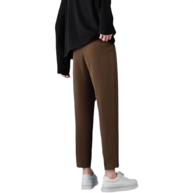 

Spring Summer Casual Pants Men's Fashion Solid Color Straight Pants Men Streetwear Korean Loose Suit Pants Mens Dress Pants