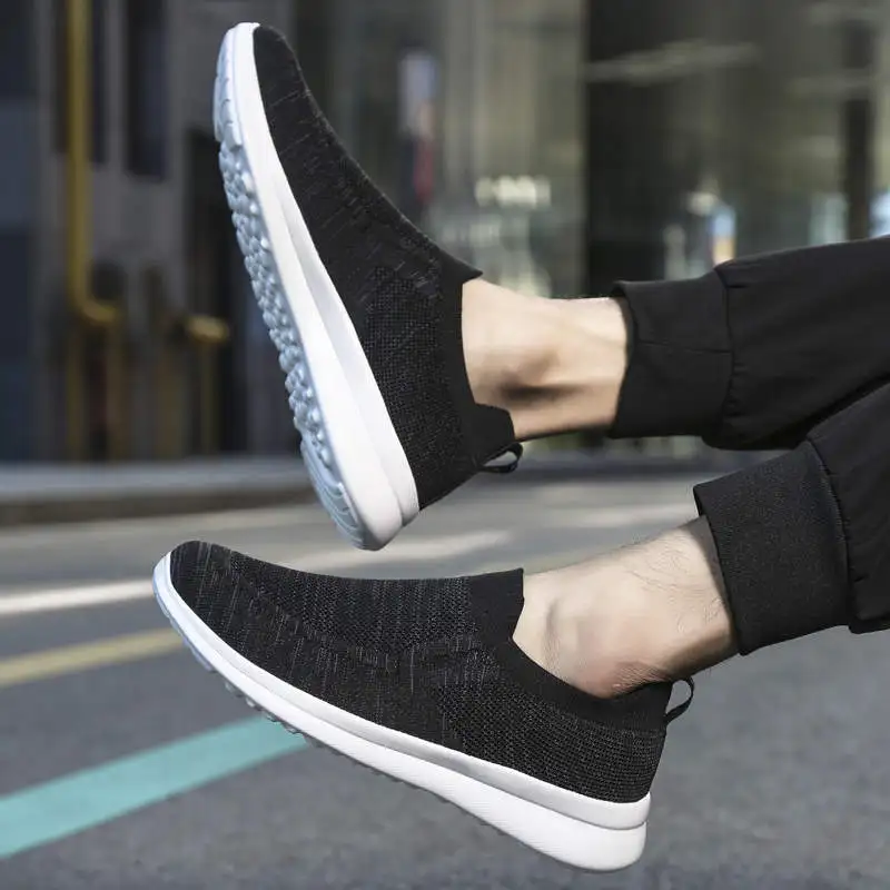 

Breathabl Sneakers Man Sport Mem Male Running Shoes Home Sports Tennis Men Soft Running Sneakers Elastic Laces Tennis Boot 693D