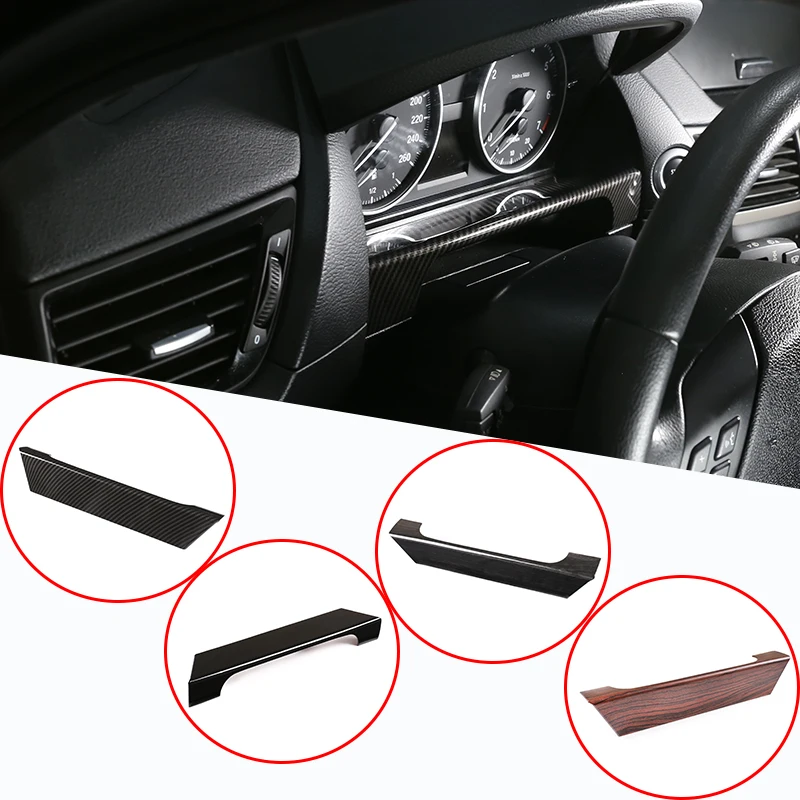 

1 Pcs Carbon Fiber ABS For BMW X1 E84 2013-2015 Car Interior Dashboard Decoration Down Frame Cover Trim Car Accessories