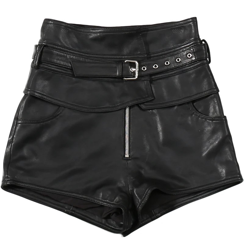 Зимние женские повседневные черные пояса из натуральной кожи с высокой талией на