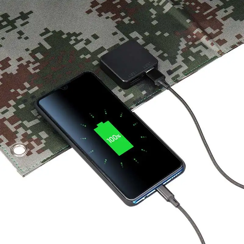30W Складная солнечная панель складное зарядное устройство на солнечных батареях 5V 1.7A двойное usb-выходное устройство портативные солнечные панели для смартфона на открытом воздухе