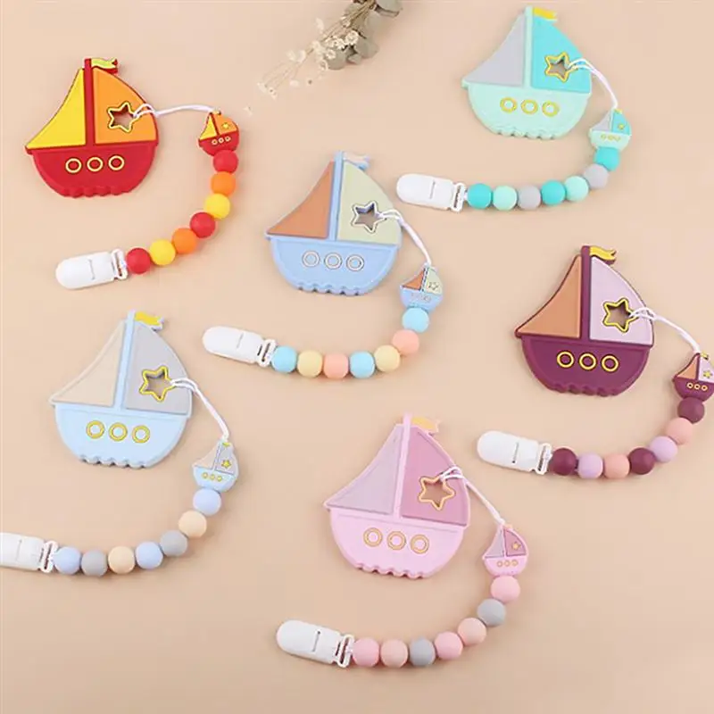 

Силиконовый Прорезыватель для зубов в форме лодки