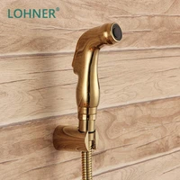 lohner baby bidet gold wall handheld hygiene toilet sprayer set abs diaper cloth sprayers support mural couche bebe