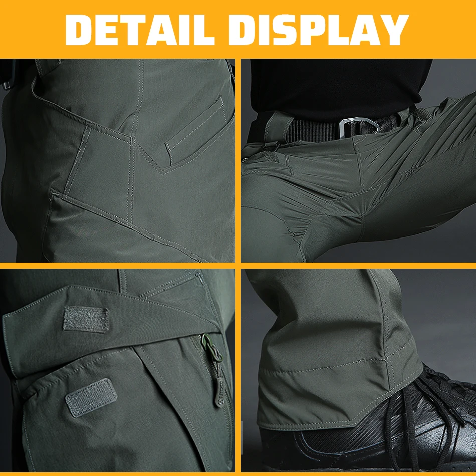 

Tactical Casual Cargo Pants Men Trekking Hiking Elastic Quick Dry Duty Work Men Army Military Style Women Trousers