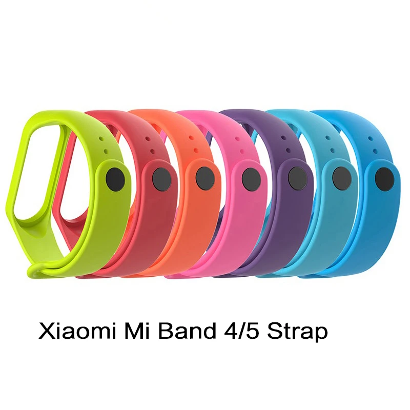 Xiaomi Mi Band 4/5 ремешок смарт браслет силиконовый для 4 и 5 Аксессуары браслета|Смарт-аксессуары| |