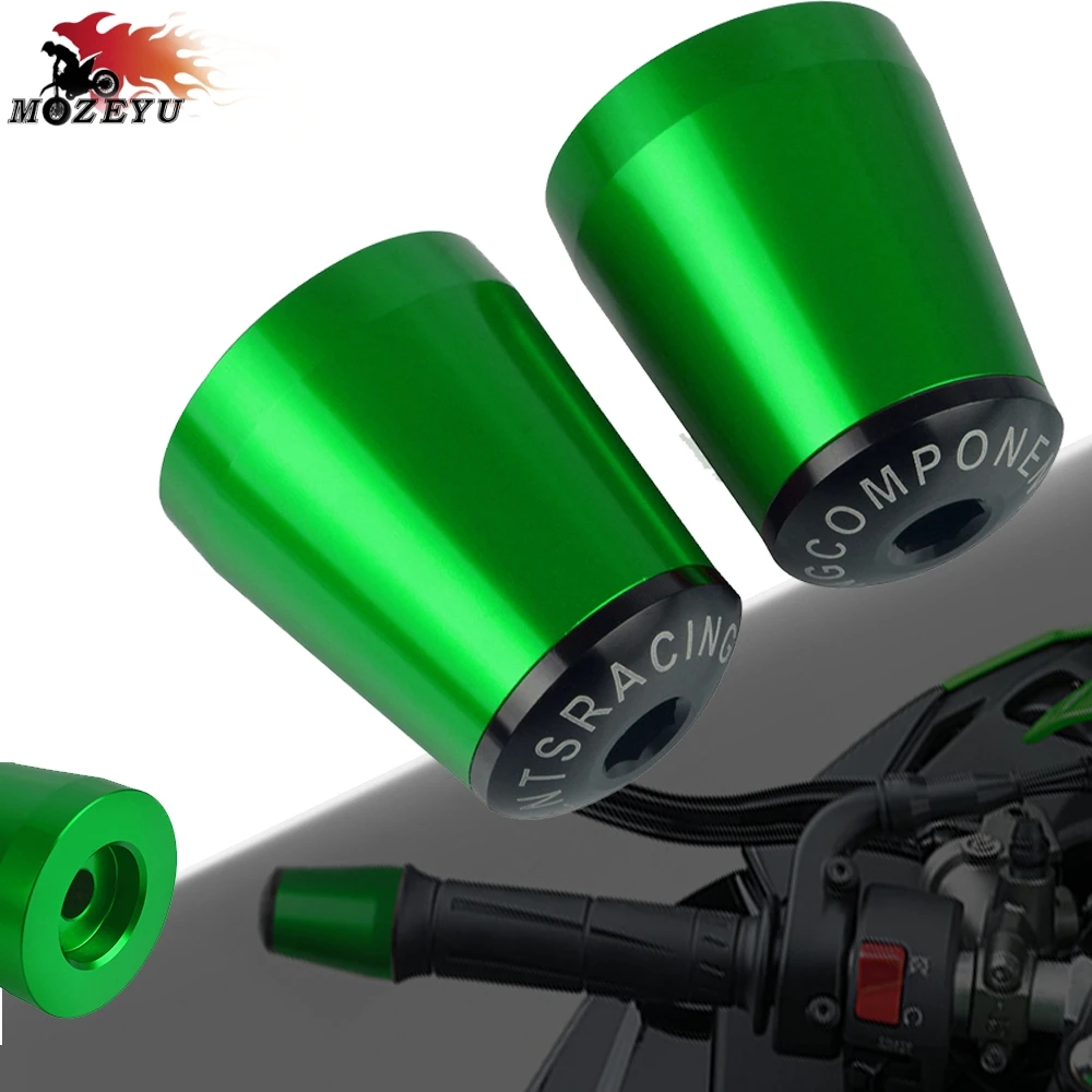 

FOR KAWASAKI ZX6R/10R/SE/Performance/KRT 2019 2020 2021 Motorcycle grips ends Handle Bar Cap End Plugs CNC Handlebar Grips