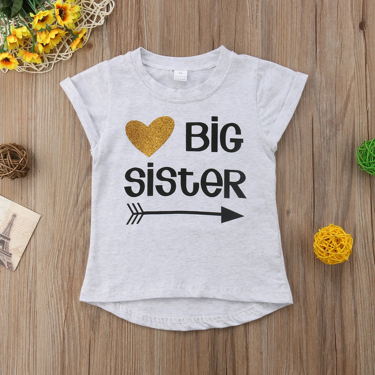 Костюм для сестер 0-6 лет футболки/боди с принтом маленьких и | Мать ребенок