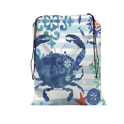Морская черепаха осьминог печать скорость карман дорожная сумка Mochila мужской тренажерный зал мешок на завязках сумка поддержка настроить - Цвет: 06