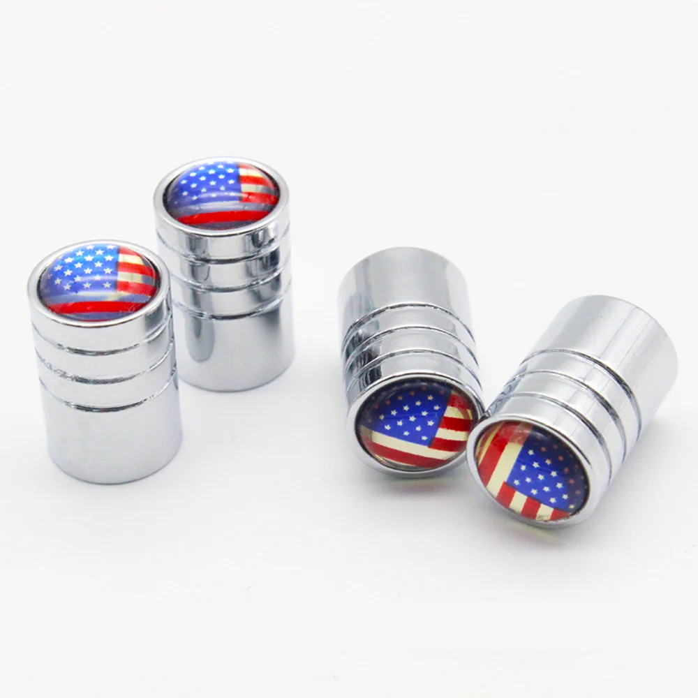 DSYCAR 4 шт./компл. Флаг США крышка клапана колеса автомобиля велосипеда колпачок