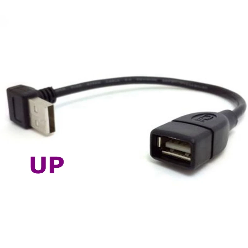 0.3m 0.5m 1m USB 2.0 A Male-to-Female 90-Point Extension Cable Used for Computer Mobile Phone Car Charging | Компьютеры и офис
