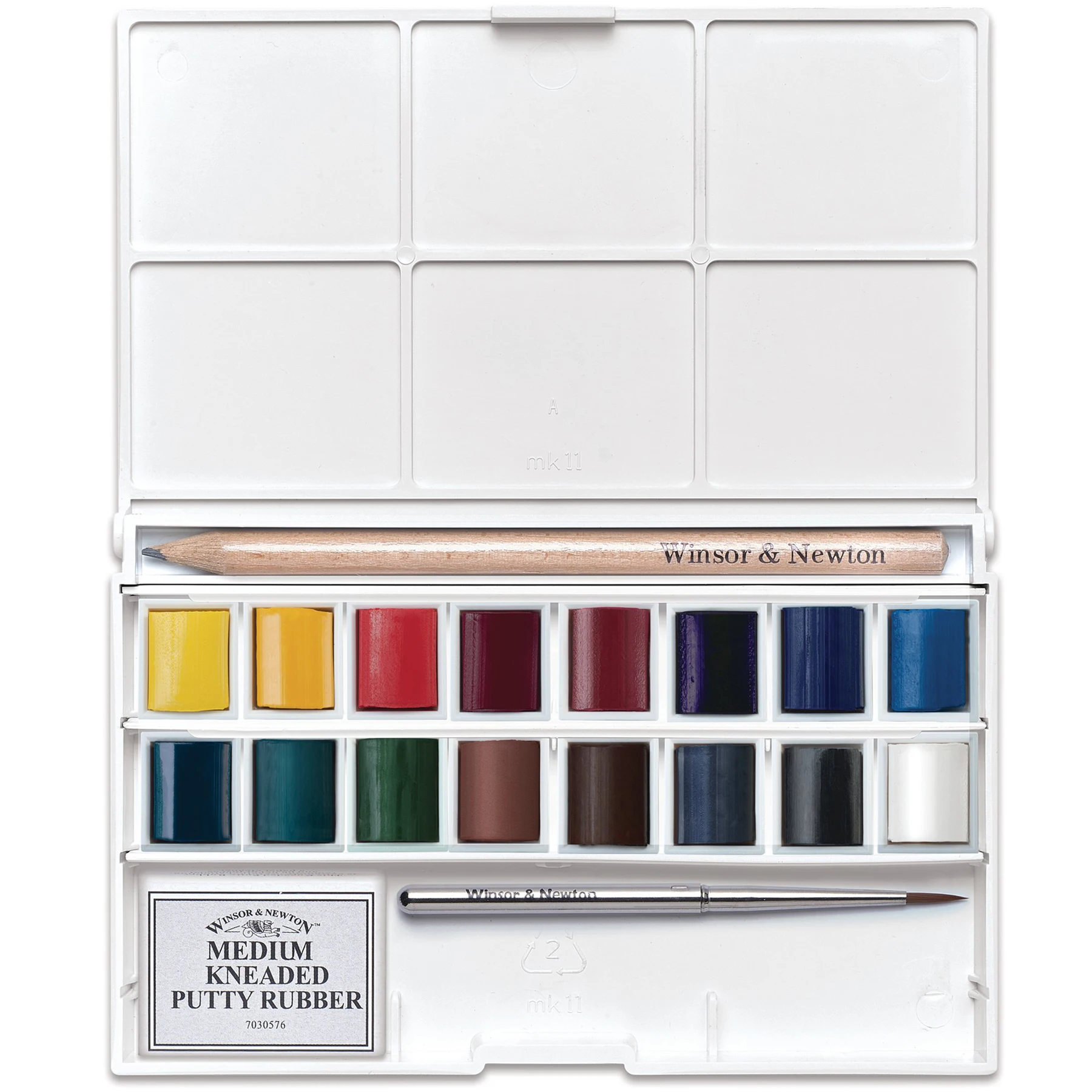Фото Winsor & Newton Cotman 16 цветов Акварельная краска полный Карманный Набор акварельный пигмент №2